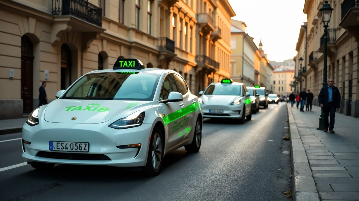 Prag elektrifiziert Taxis: Klimaschutz, Verkehrswende, Luftqualität im Fokus
